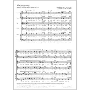 Thou highest light, day without end : aus: Acht geistliche Gesänge - Op. 138,2 - E flat major