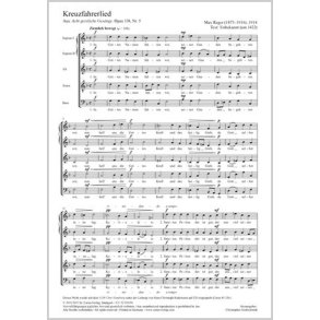 In God's great name we go our way : aus: Acht geistliche Gesänge - Op. 138,5 - G Dorian