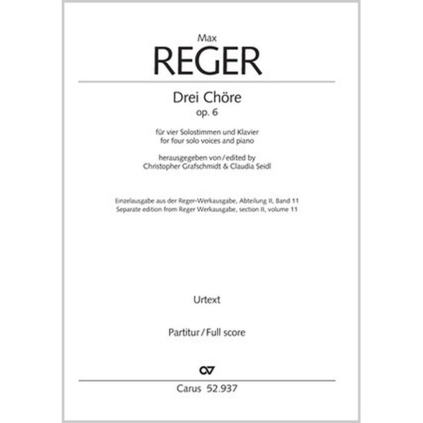 Drei Ch&ouml;re - Op. 6