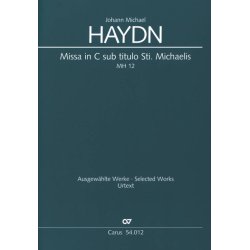Missa In C Sub Titulo Sti. Michaelis Mh 12