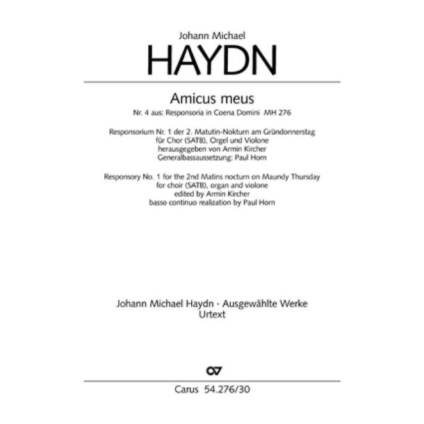 Amicus meus : aus: Responsoria in Coena Domini