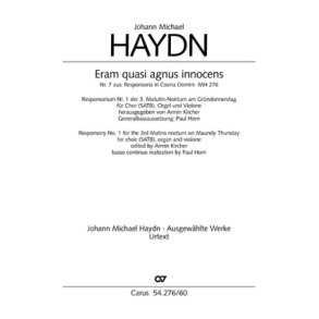 Eram quasi agnus innocens : aus: Responsoria in Coena Domini