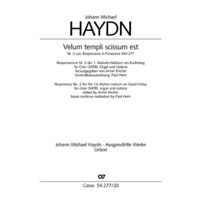 Velum templi scissum est : aus: Responsoria in Parasceve