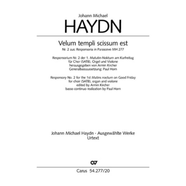 Velum templi scissum est : aus: Responsoria in Parasceve