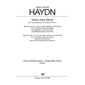 Vinea mea electa : aus: Responsoria in Parasceve