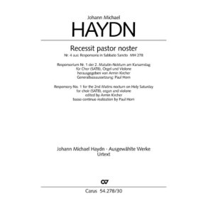 Recessit pastor noster : aus: Responsoria in Sabbato Sancto