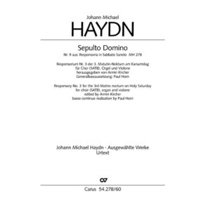 Sepulto Domino : aus: Responsoria in Sabbato Sancto