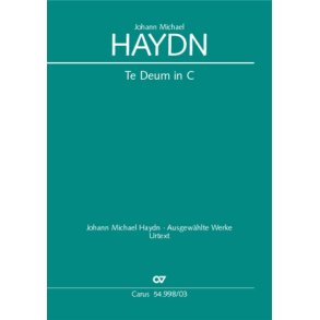 Te Deum in C : Zum Nahmensfest des Bonapart produciret