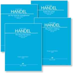 Coronation Anthems I-IV : HWV 258-261 - Set of Scores