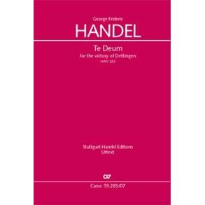 Te Deum for the Victory of Dettingen : Dettinger Te Deum