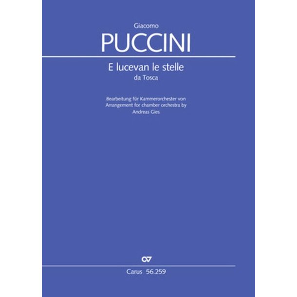 E Lucevan le Stelle : Romanza of Cavaradossi from Tosca