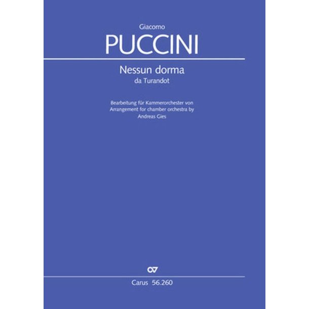 Nessun Dorma : Romanza of Calaf from Turandot