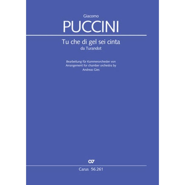 Tu Che Di Gel Sei Cinta : Romanza of Liu from Turandot