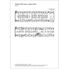 Schütz: Erbarm dich mein- Gott unser Herr