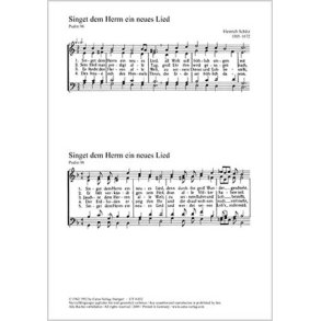 Schütz: Der Herr sprach- Singet dem Herrn