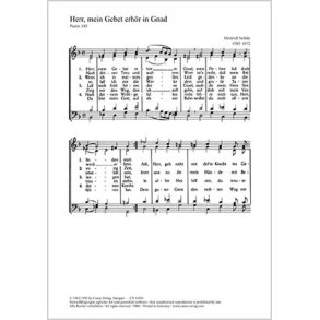 Schütz: Herr, mein Gebet erhör- Ich will sehr hoch