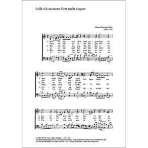 Sollt ich meinem Gott nicht singen : d-Moll