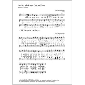 Sechs Chorsätze von Bach, Kurig und Sartorius