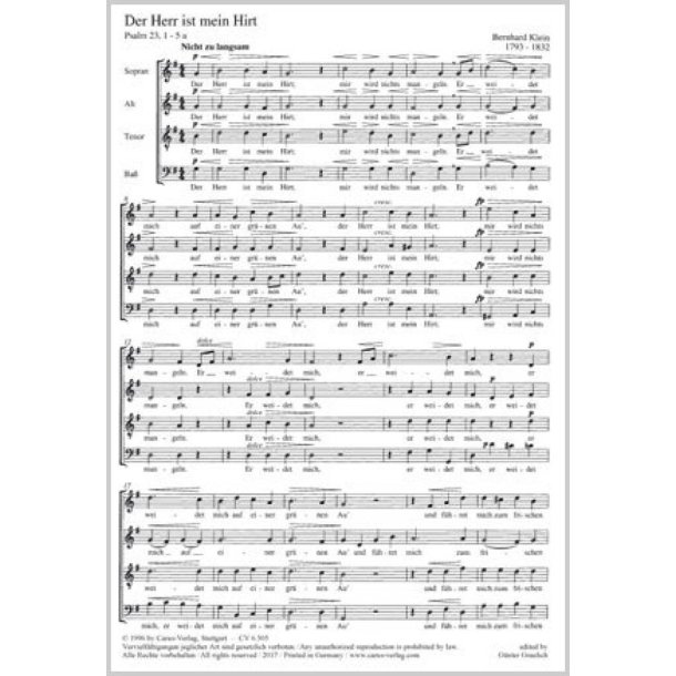Der Herr ist mein Hirt : G-Dur