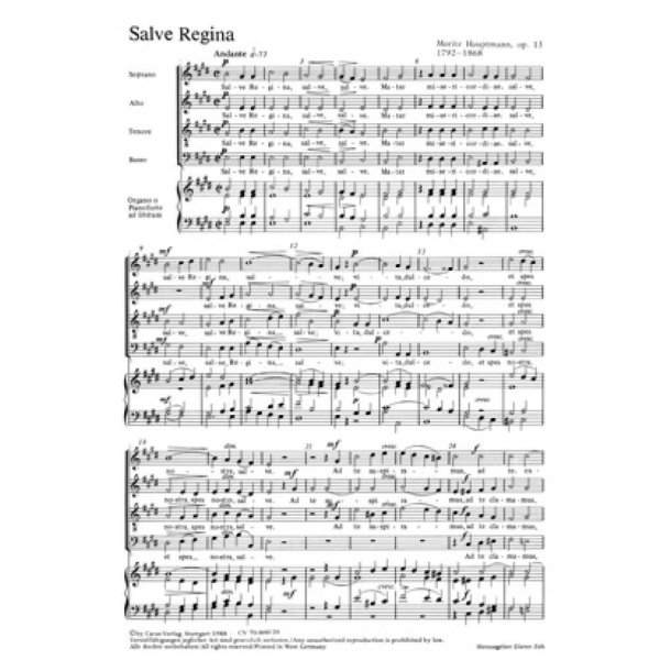 Salve Regina : E-Dur