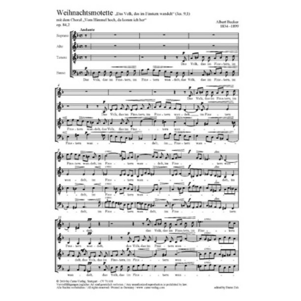 Weihnachtsmotette : mit dem Choral Vom Himmel hoch