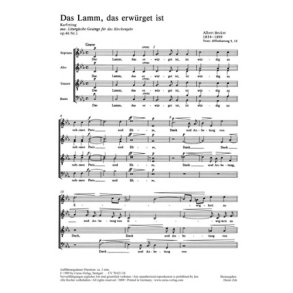 Becker: Das Lamm, das erwürget ist- Kyrie