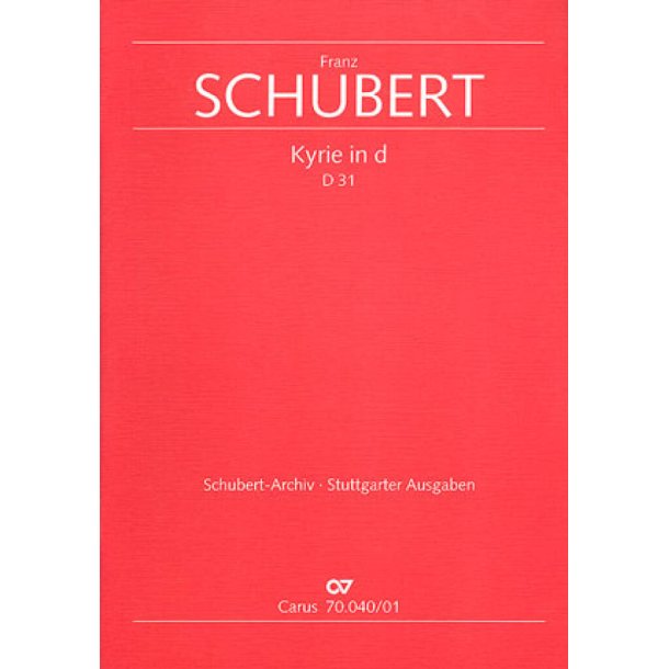 Kyrie f&uuml;r eine Messe in d : d-Moll