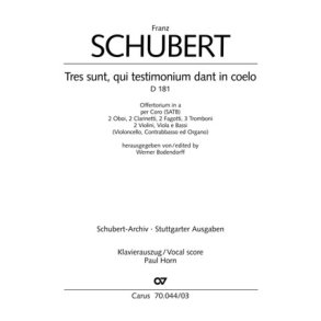 Tres sunt, qui testimonium dant in coelo : Offertorium