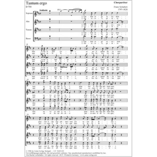 Tantum ergo in D : D-Dur