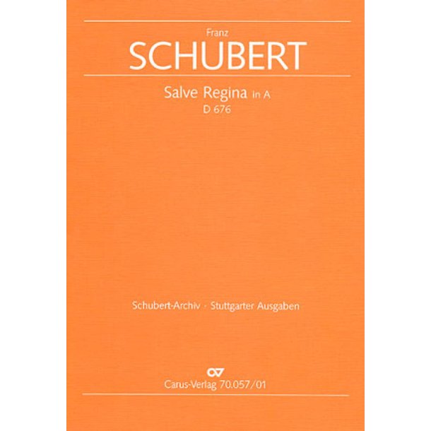 Salve Regina in A : A-Dur