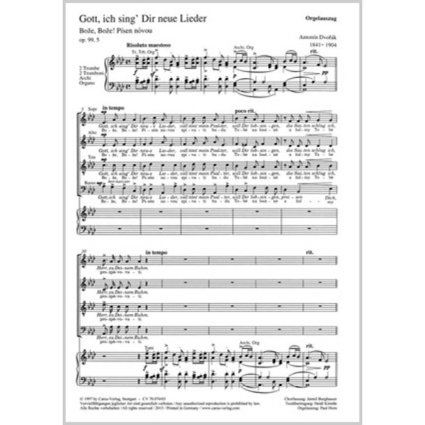 Gott, ich sing Dir neue Lieder : aus: Biblische Lieder