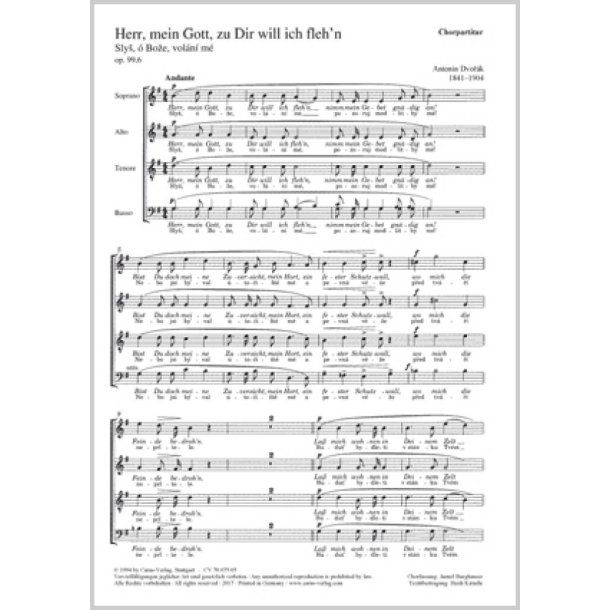 Herr, mein Gott, zu Dir will ich flehn : Slys, o Boze, volani me