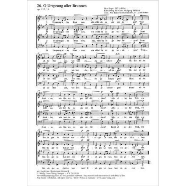 Klage vor Gottes Leiden : aus: Zw&ouml;lf geistliche Lieder