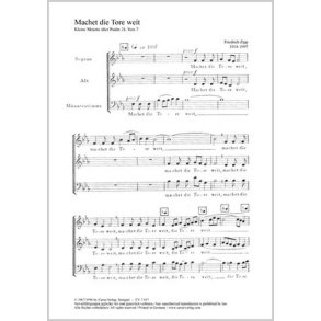 Machet die Tore weit : Es-Dur