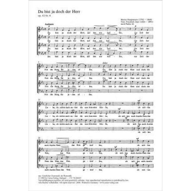 Du bist ja doch der Herr : Es-Dur