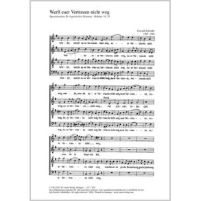 Werfet euer Vertrauen nicht weg