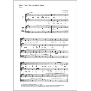 Herr Gott, durch deine Speis : A-Dur