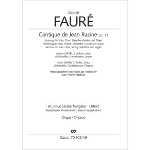 Cantique de Jean Racine D flat major - op. 11 : Streicherfassung
