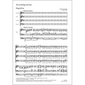 An evening service : Magnificat und Nunc dimittis