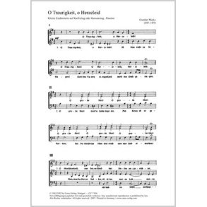 O Traurigkeit, o Herzeleid