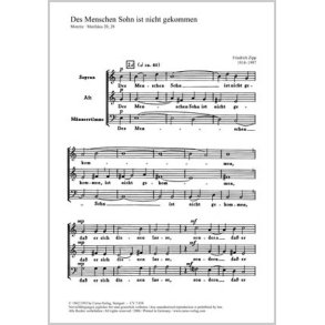 Des Menschen Sohn ist nicht gekommen