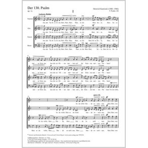 Der 130. Psalm : Aus der Tiefe - Op. 1a