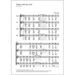 Nehmt wahr das Licht : B-Dur