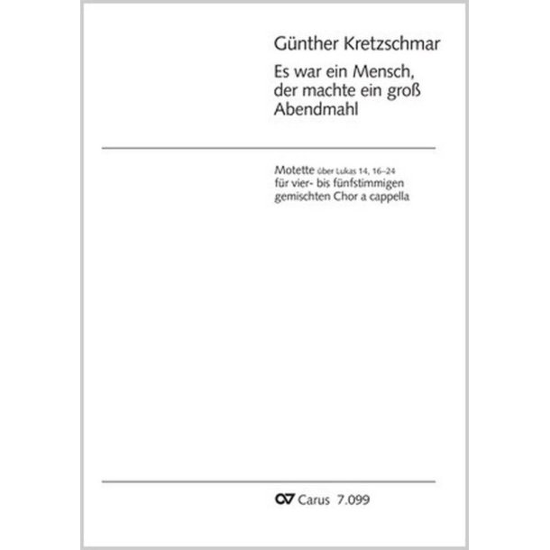 Es war ein Mensch, der machte