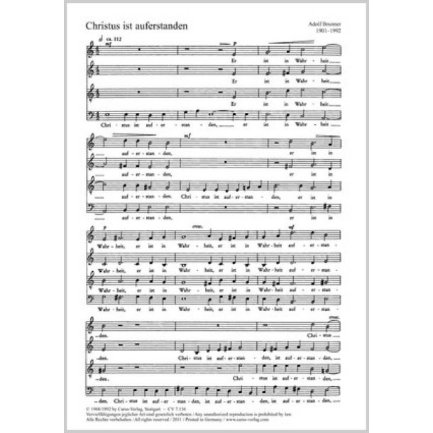 Christus ist auferstanden : e-Moll