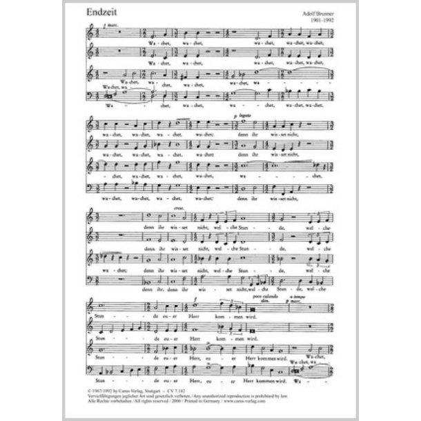 Wachet, denn ihr wisset nicht