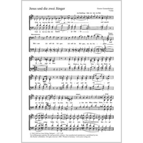 Jesus und die zwei J&uuml;nger