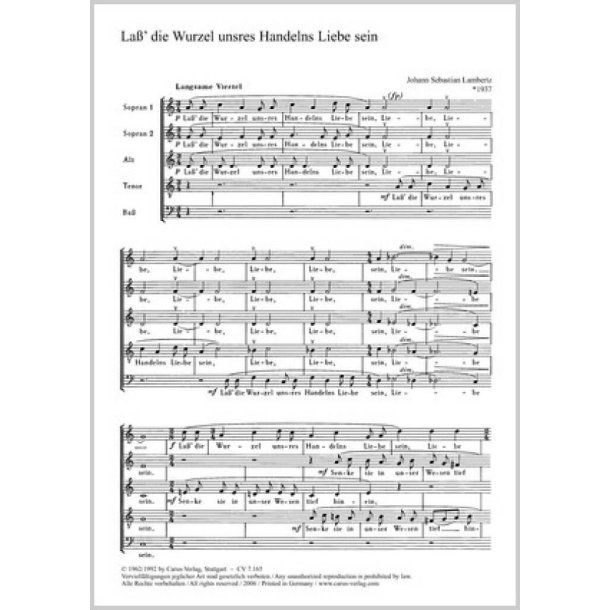 La&szlig; die Wurzel unsers Handelns