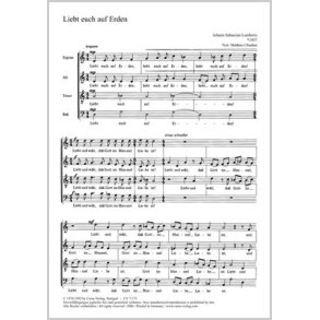 Liebet euch auf Erden