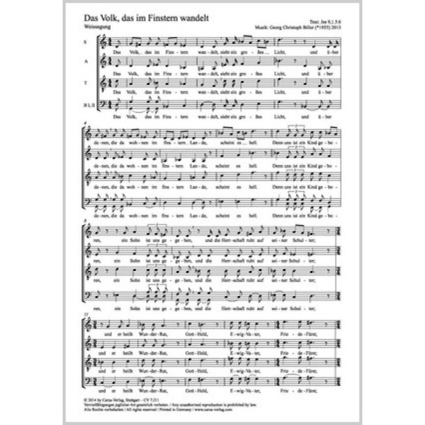 Das Volk, das im Finstern wandelt